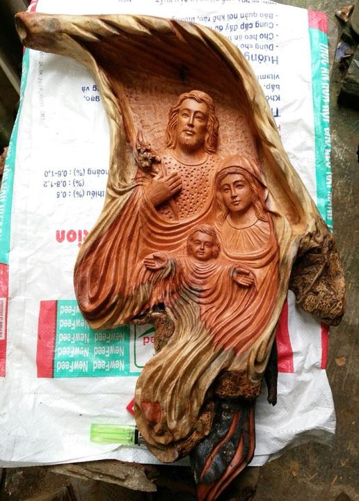 Tượng gia đình thánh gia 04